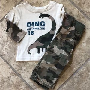 Jumping Beans Dinosaur Camo Set